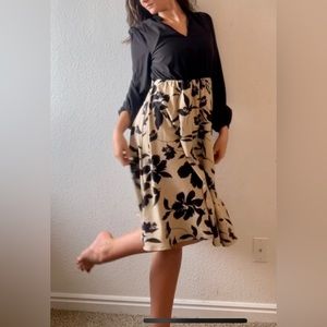 Black floral dress